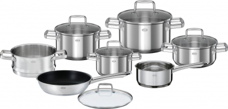 Seturi de oale si tigai - Set de tigaie Rosle Moments 7 piese