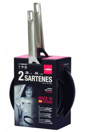 Ustensile de Bucatarie - Set de tigaie Valira din 2 piese Aire Black