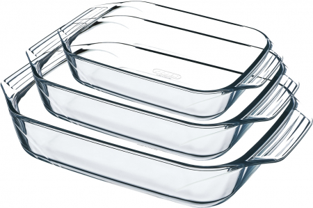 Ustensile de Bucatarie - Set de vase pentru cuptor Pyrex Irresistible - Set de 3