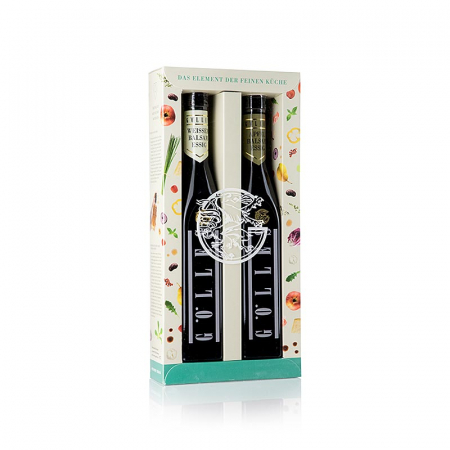 Otet Golles - Set duo cu otet balsamic de mere si otet balsamic alb, 500 ml, Gölles, 2 x 250ml
