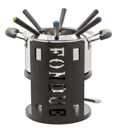 Ustensile de Bucatarie - Set Fondue Cosy & Trendy, 9 piese, din otel inoxidabil, pentru 6 persoane