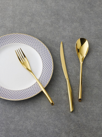 Tacamuri - Set de tacamuri Bamboo Gold Sambonet 24 buc