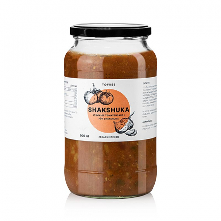 Bucatarie Nord-Africana si Levantina - Shakshuka, baza de sos tomat pentru oua, Tofree-nord, 900 ml