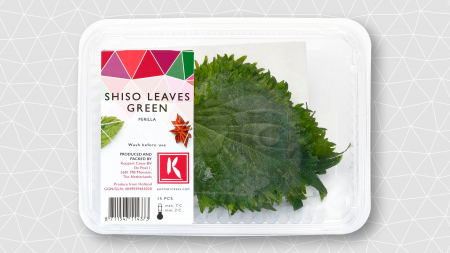 Frunze Shiso Verzi, bax cu 12 caserole a cate 15 frunze fiecare [1]
