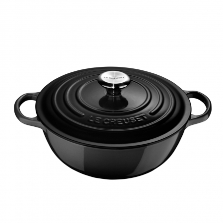 Ustensile de Bucatarie - Oala Le Creuset La Marmite Signature 26 cm Negru 4,1 L