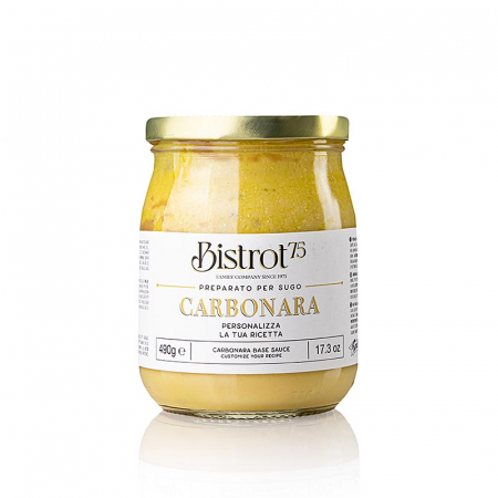 Bacanie - Bistro 75 - baza de sos cu ou carbonara, fara bacon, 490 g