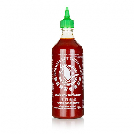 Bucatarie asiatica si etnica - Sos Chili Sriracha, normal, picant, Flying Goose, 730 ml