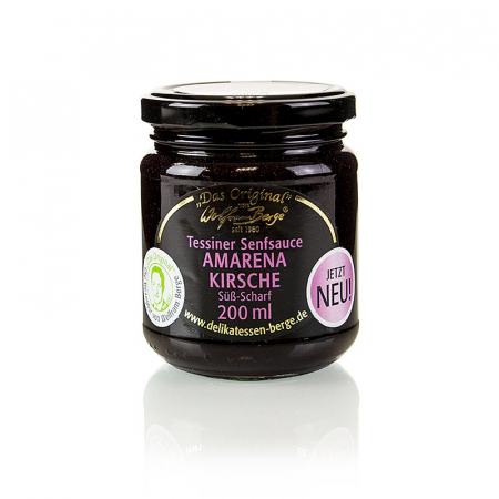Bacanie - Sos de mustar cu cirese Ticino Amarena original, 200 ml
