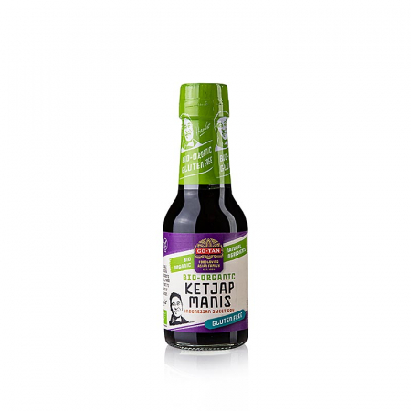 Bucatarie asiatica si etnica - Sos de soia Ketjap Manis, dulce, fara gluten, Go-Tan, organic, 145gr