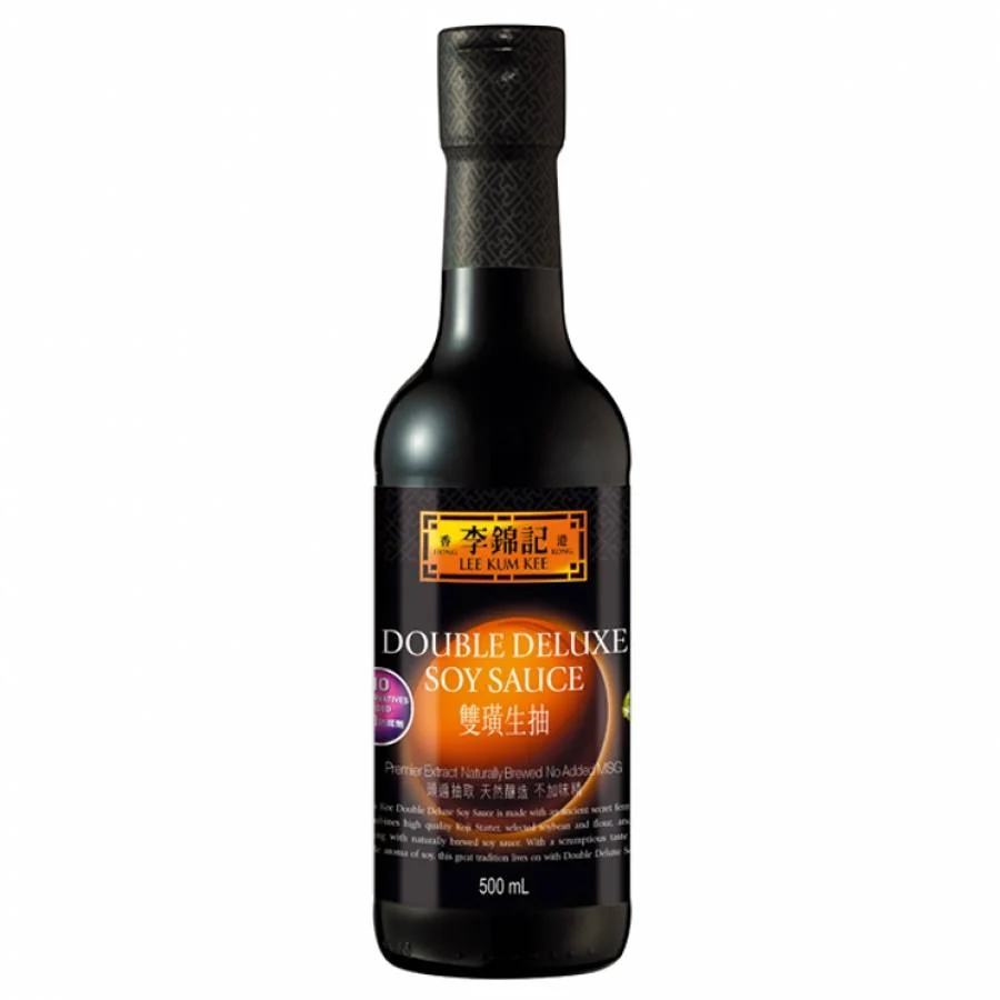 Sosuri de soia - Sos de soia, Premium, Double Deluxe, Lee Kum Kee, 500 ml