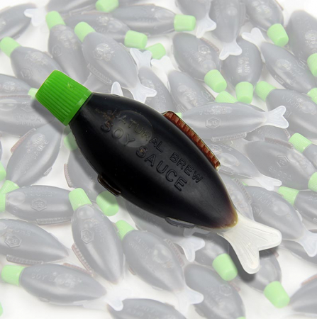 Sos de soia, Shoyu, flacone de 1 portie in forma de peste, Japonia, 1.2L, 300 x 4ml [1]