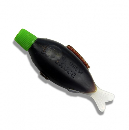 Sosuri de soia - Sos de soia, Shoyu, flacone de 1 portie in forma de peste, Japonia, 1.2L, 300 x 4ml