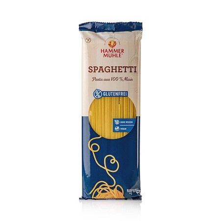 Paste - Spaghete din porumb, lactoză și gluten, 500 g