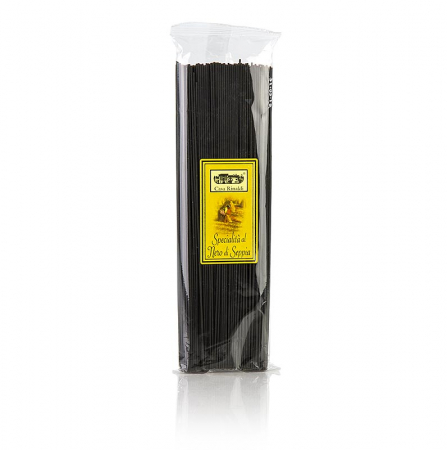 Paste - Spaghetti negre, cu culoare sepia calamar, Casa Rinaldi, 500 g