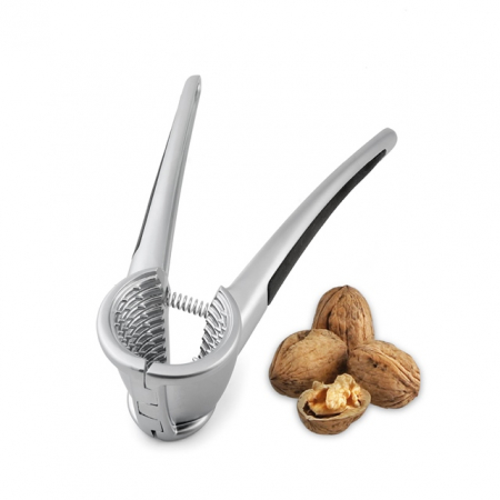 Noutati Gourmetto - Spargator de nuci conic alb cu arc spiral turnat sub presiune