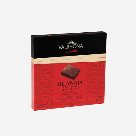 Tablete - Tablete de ciocolata neagra, Carré Guanaja, 70% cacao, 90 g, 18 x 5g