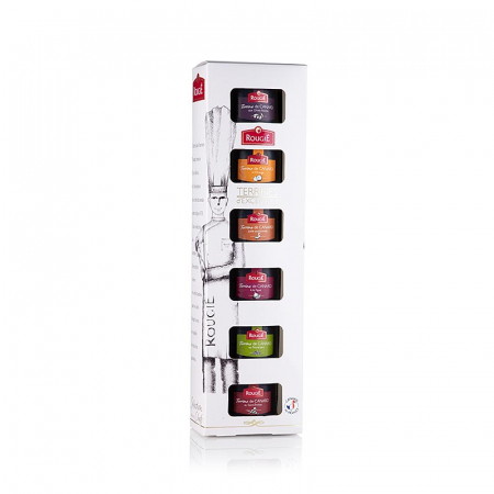 Bacanie - Set cadou de terine de rață, 6 soiuri, Rougie, 390 g, 6 x 65 g