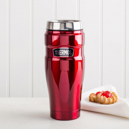 Ustensile de Bucatarie - Termos Travel Mug King Red 470 ml