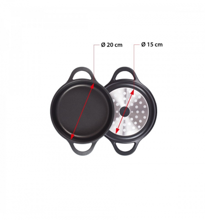 Tigaie cu capac Valira Aire Black ⌀ 20 cm [2]
