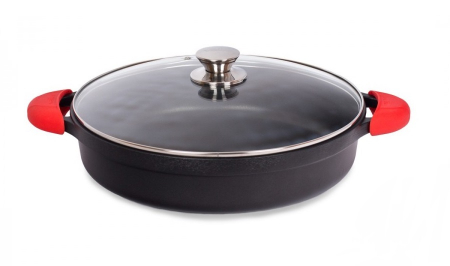 Ustensile de Bucatarie - Tigaie cu capac Valira Aire Black ⌀ 32 cm