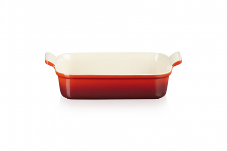 Ustensile de Bucatarie - Tradition caserola dreptunghiulara, Le Creuset, 26 cm rosu cires