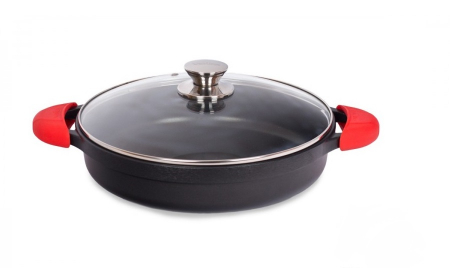 Ustensile de Bucatarie - Tigaie Valira cu capac Aire Black ⌀ 28 cm