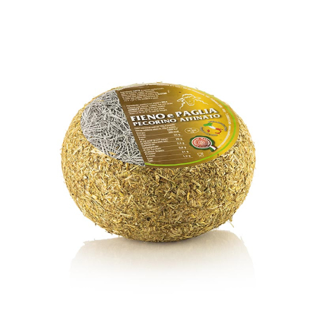 Branzeturi - Pecorino Affinato, in fan si paie, branza de oaie, aprox. 1,2 kg