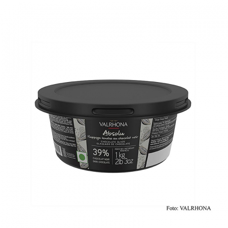 Ciocolata - Topping de ciocolata, Nappage - absolut, ciocolata neagra, 1 kg