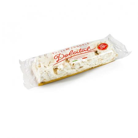 Bacanie - Torrone italian - migdale, baton solid, 200 g