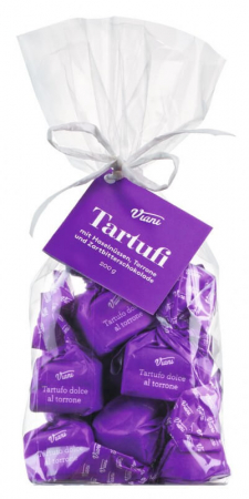 Ciocolata - Trufe de ciocolata neagra cu torrone si alune de padure, 200gr