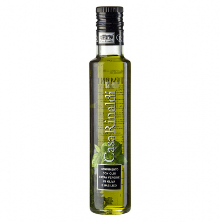Bacanie - Ulei de masline extravirgin, aromat cu busuioc, Casa Rinaldi, 250 ml