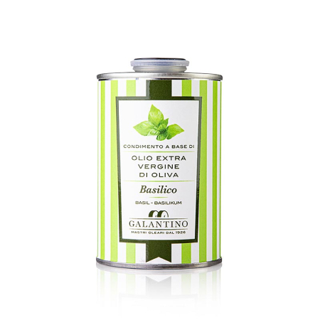 Uleiuri De Masline & Uleiuri Speciale - Ulei de masline extravirgin, aromat cu busuioc, Galantino, 250 ml