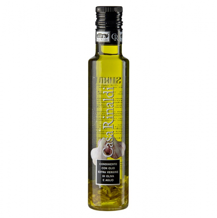Ulei de masline extravirgin - Ulei de masline extravirgin, aromat cu usturoi, Casa Rinaldi, 250 ml