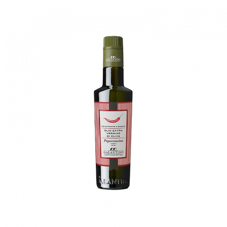 Bacanie - Ulei de masline extravirgin, cu ardei iute - Pepperolio, Galantino, 250 ml