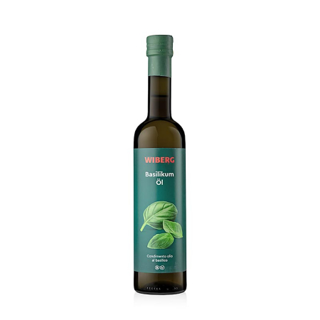 Bacanie - Ulei de masline extravirgin cu extract de busuioc presat la rece, 500 ml
