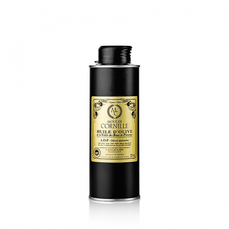 Bacanie - Ulei de masline virgin, Fruité Noir, usor dulce, Baux de Provence, DOP, Moulin Cornille, 250 ml