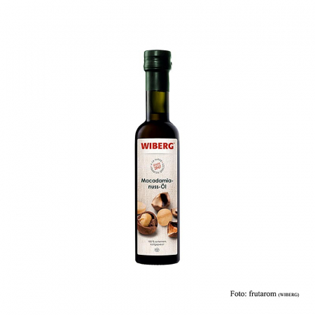 Ulei Wiberg Gastro - Ulei de nuci de macadamia presat la rece, 100% pur, Wiberg, 250 ml
