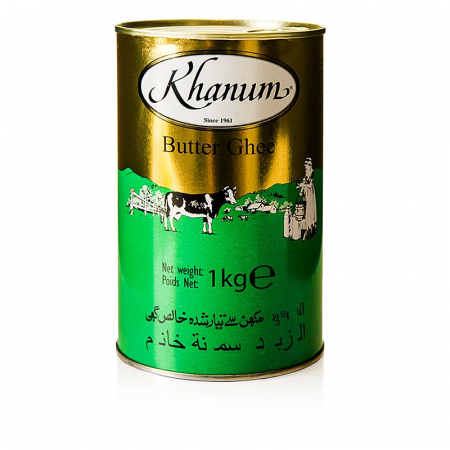 Bacanie - Unt clarifiat, 99,8% grasime, Butter Ghee, Rhanum 1 kg