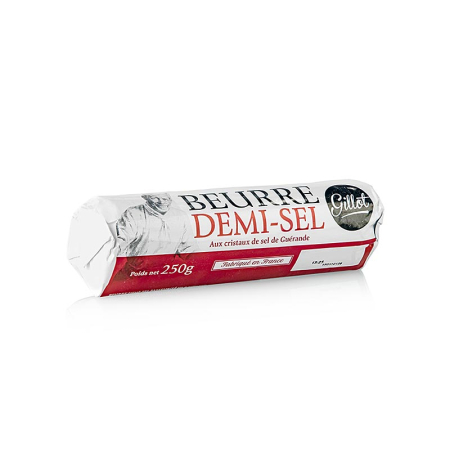 Branzeturi - Unt cu cristale de sare de mare, Demi-Sel, Franta, 250 g