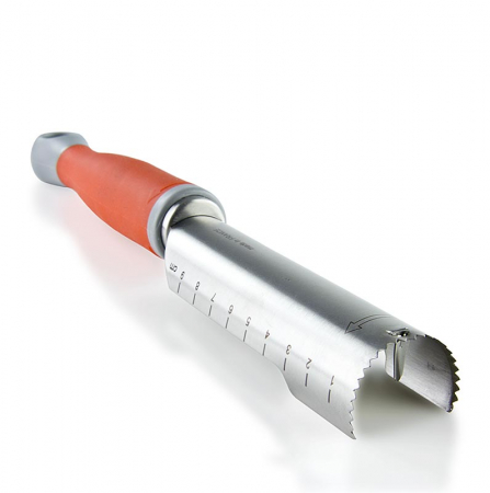 Ustensila pentru indepartarea samburilo, De Buyer Universal, ø 30mm, 11cm lungime, otel inoxidabil/plastic rosu, 1 buc [1]