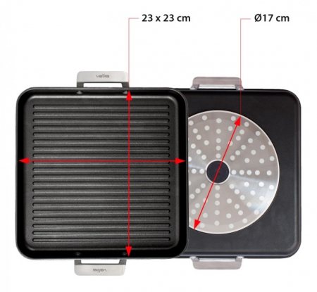 Valira Plita Plita cu Maner Aire Negru 23x23 cm [2]