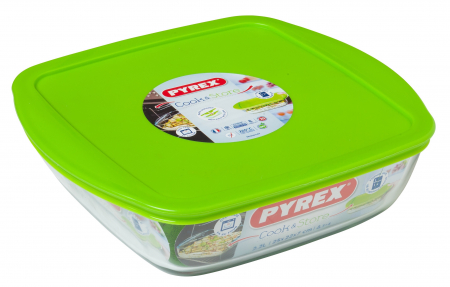 Vas Pyrex pentru cuptor cu capac Cook & Store 25 x 22 x 7 cm [1]