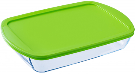 Ustensile de Bucatarie - Vas Pyrex pentru cuptor cu capac Cook & Store 40 x 27 x 6 cm
