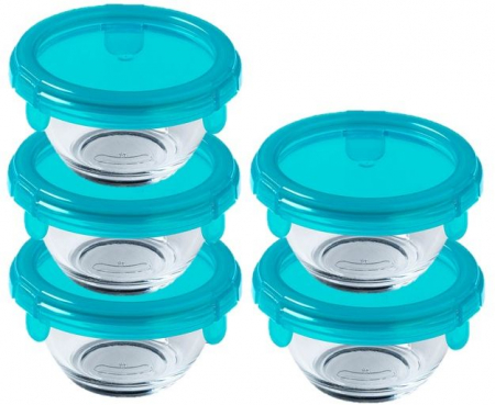 Ustensile de Bucatarie - Vase pentru cuptor Pyrex My First Pyrex Blue 5 piese