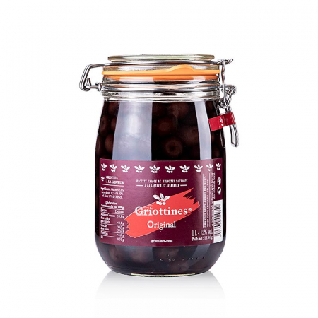 Miere, chutney si dulceata - Visine fara sambure sau tulpina, in lichior, 15% vol., 1 l