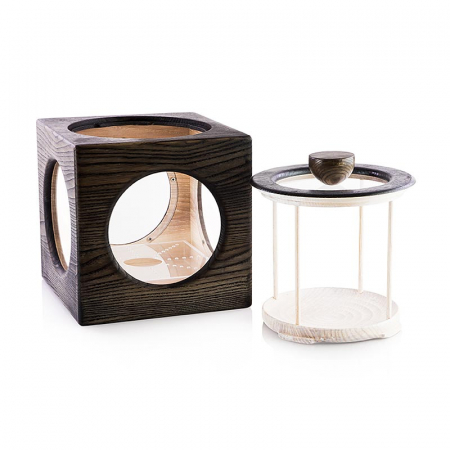 Vitrina de trufe, cu spatiu pentru ambalaj rece, negru, 1 buc [1]