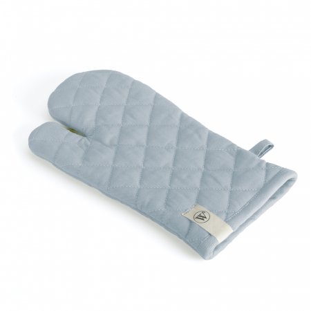 Manusi de bucatarie - Walra Oven Glove Cook with a Smile Jeans Blue - 16 x 32 cm