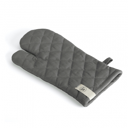 Ustensile de Bucatarie - Walra Oven Glove Cook with a Smile Off Black - 16 x 32 cm