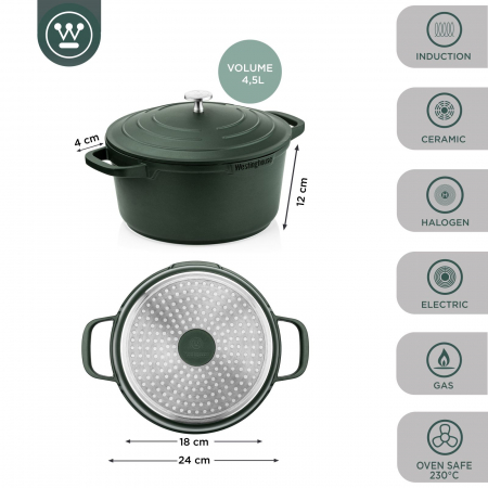 Westinghouse Casserole Performance Gracious Green - ø 24 cm / 4. [1]
