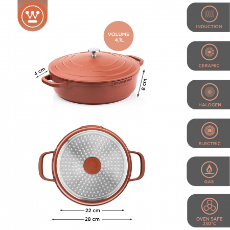 Westinghouse Skillet Performance Rebel Red ø 28 cm [1]